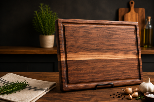 Stunning Walnut Cutting Board with Juice Groove